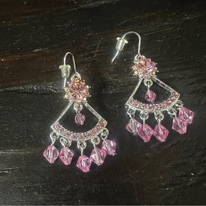 Pink Dangle Earrings